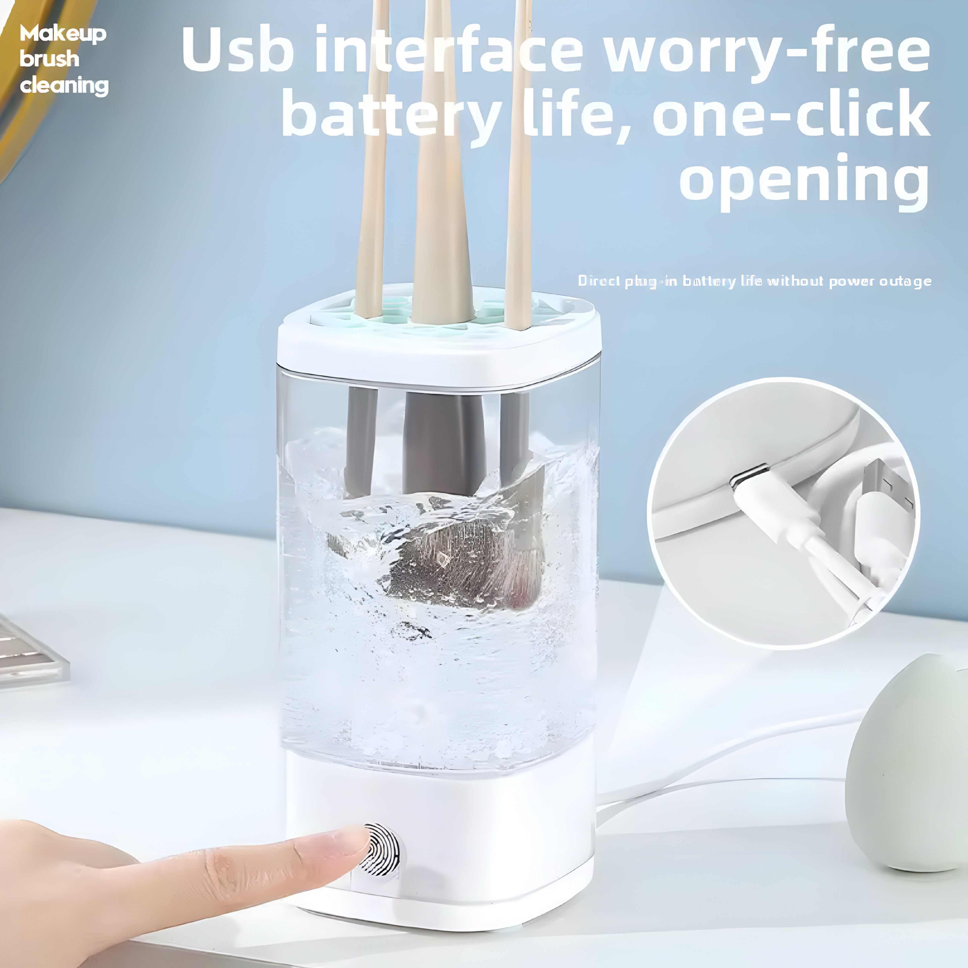 USB Electric Makeup Brush Cleaner – Clean Tools, Flawless Skin