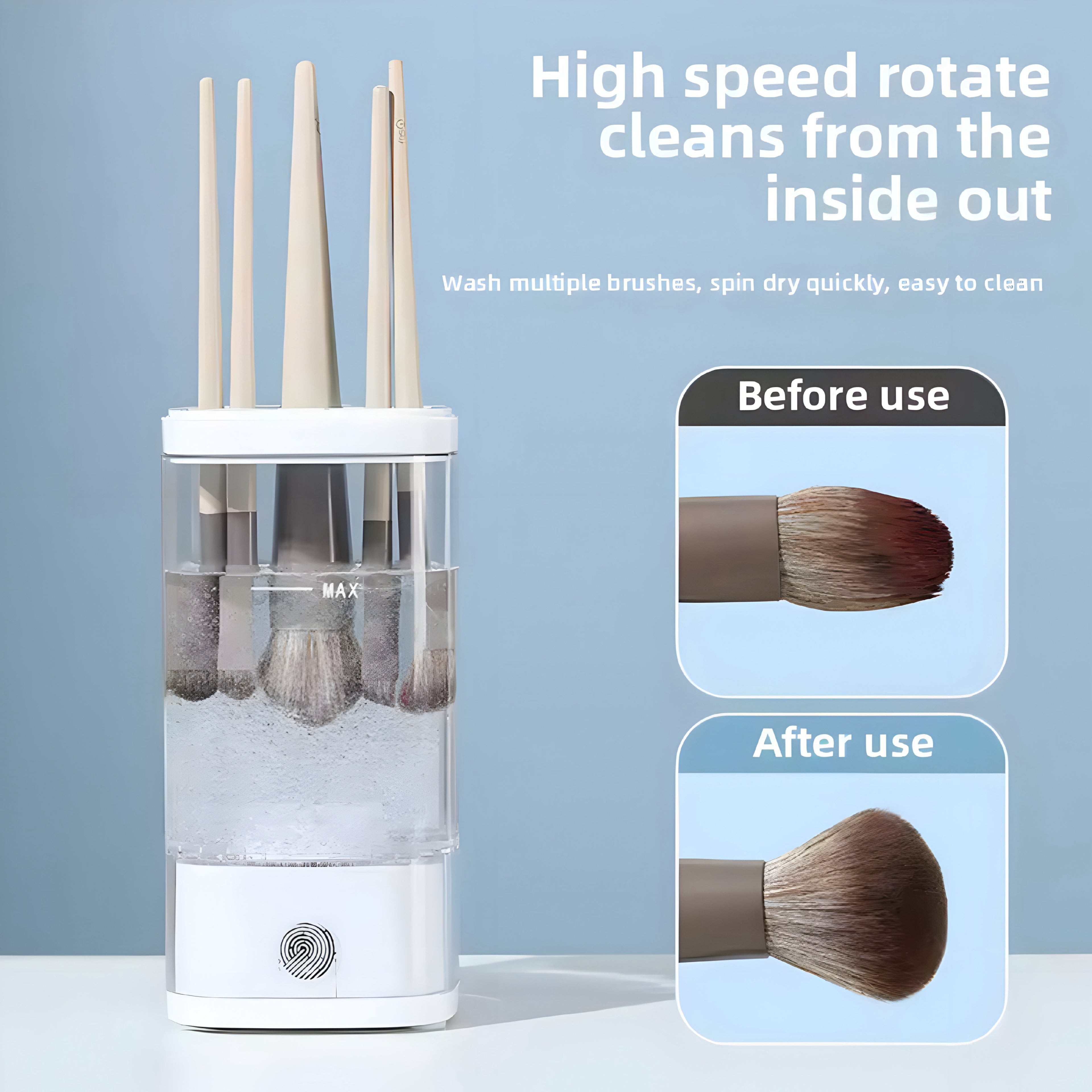 USB Electric Makeup Brush Cleaner – Clean Tools, Flawless Skin